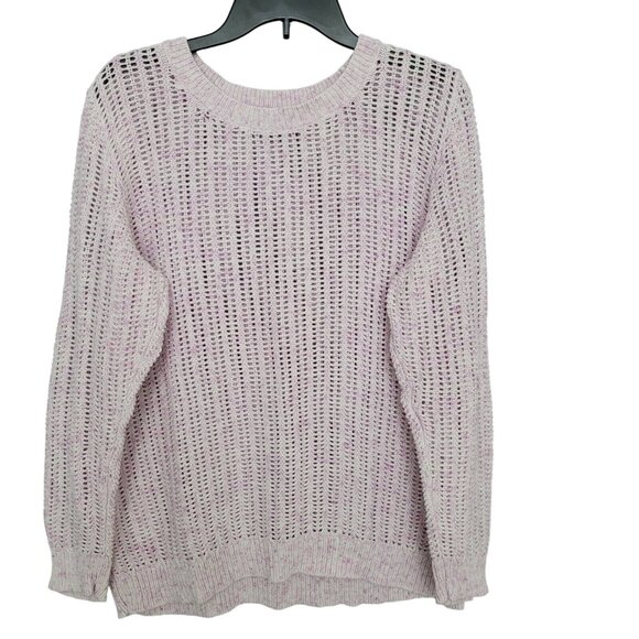 Talbots Sweaters - Talbots Tie Dye Sweater Womens Size 2X Lavender Loose Knit Sheer